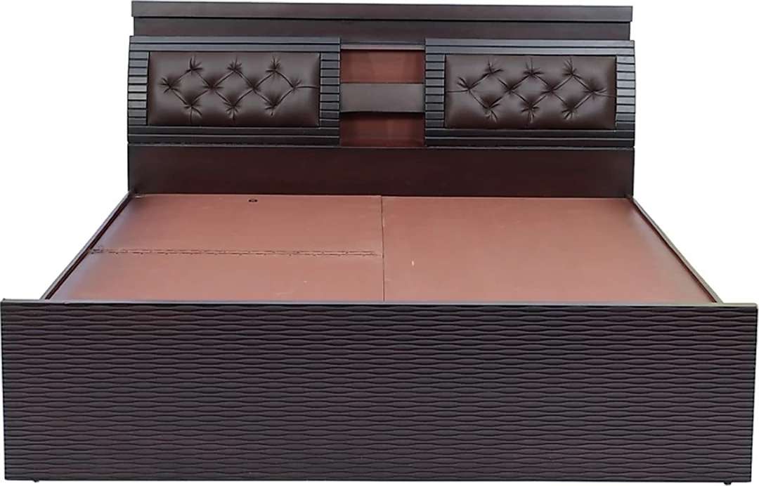 SNG Assam Teak Wood and Plywood Bed Cushion Head Box Design