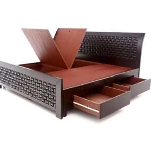 teak wood bed