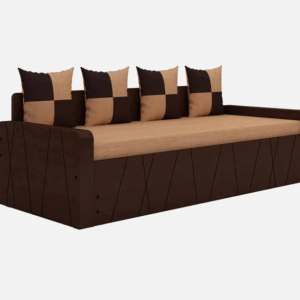 SNG Assam Teak Wood and Plywood Bed - Wooden Sofa Cum Bed